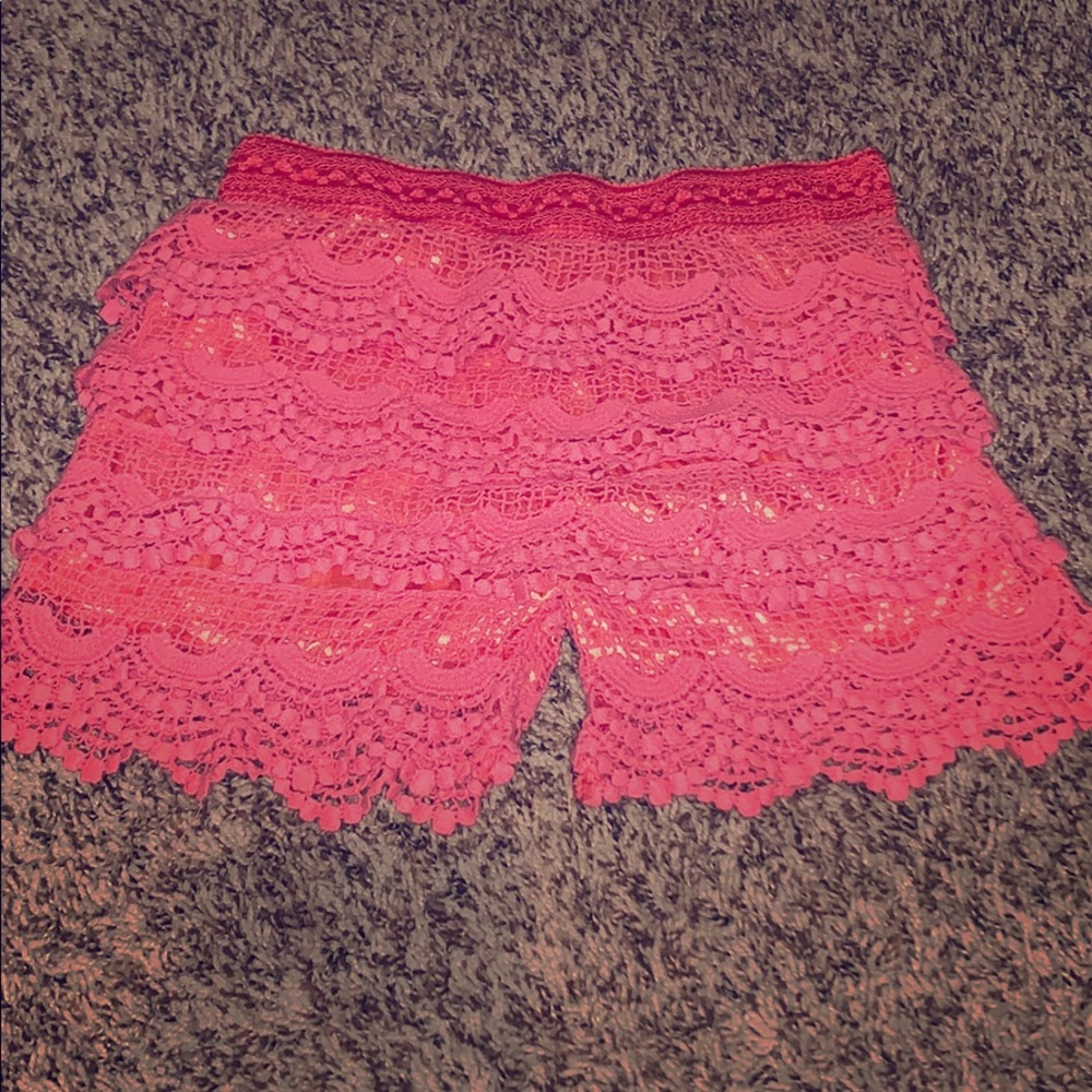 Cotton ruffle shorts XS